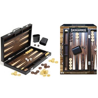 Merchant Ambassador Craftsman Deluxe Wooden Backgammon Game Set