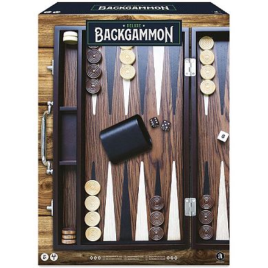 Merchant Ambassador Craftsman Deluxe Wooden Backgammon Game Set