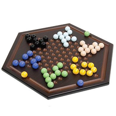 Merchant Ambassador Craftsman Deluxe Chinese Checkers Game Set