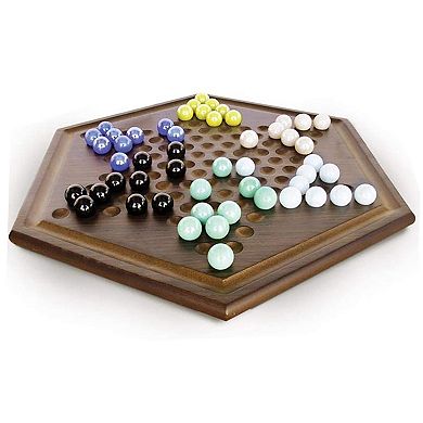 Merchant Ambassador Craftsman Deluxe Chinese Checkers Game Set