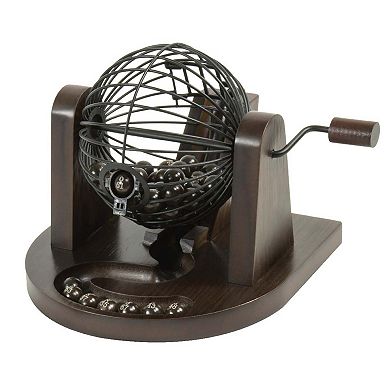 Merchant Ambassador Craftsman Deluxe Wood Bingo Game Set - 75 Balls