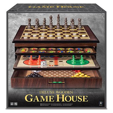 Merchant Ambassador Craftsman Deluxe Wooden Game House Set