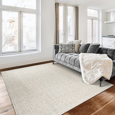 Gertmenian Sydney Senna Faded Cream Scroll Area Rug