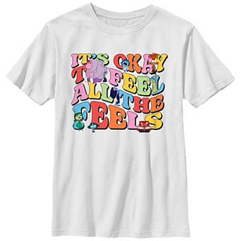 Disney / Pixar's Inside Out 2 It's Ok To Feel All The Feels Boys 8-20 Graphic Tee