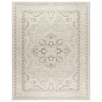 Gertmenian Trevi Remy Bordered Medallion Muted Area Rug