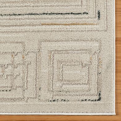 Gertmenian Trevi Vania Repeating Rectangle Geo Area Rug