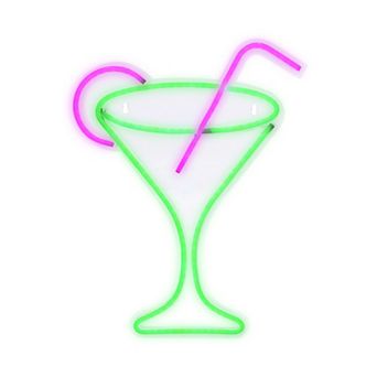 Belle Maison LED Martini Glass Wall Decor