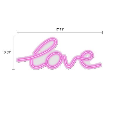 Belle Maison LED Love Script Wall Decor