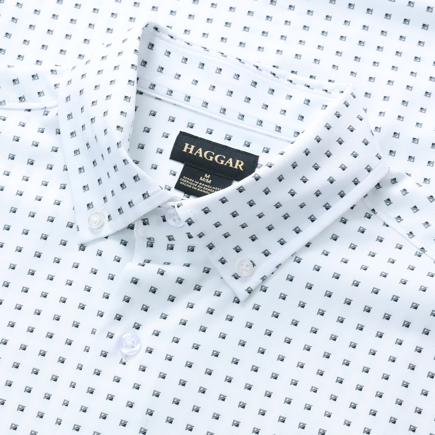 Camicia Uomo Haggar Performance A Maniche Corte – Tessuto Elasticizzato 4 Vie, Traspirante – Ideale Per Lavoro E Tempo Libero