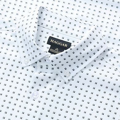 Men's Haggar Short Sleeve Performance Button-Down Shirt