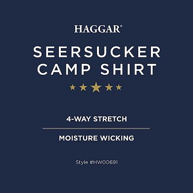 Men's Haggar Short Sleeve Performance Button-Down Shirt
