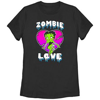 Juniors' Betty Boop Zombie Love Graphic Tee