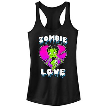 Juniors' Betty Boop Zombie Love Racerback Tank Top