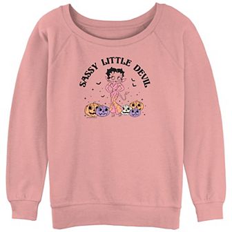 Juniors' Betty Boop Sassy Little Devil Graphic Pullover