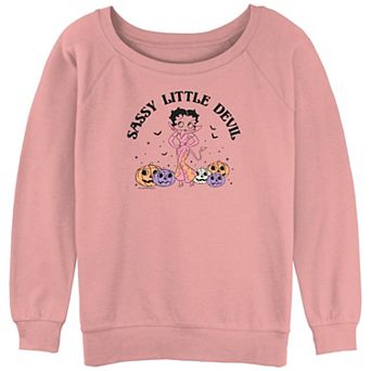 Juniors' Betty Boop Sassy Little Devil Graphic Pullover