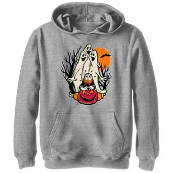 Disney's Hundred Donald Duck Scared Of Ghosts Boys 8-20 Graphic Hoodie