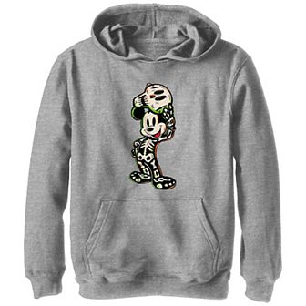 Disney's Hundred Mickey Mouse Skeleton Costume Boys 8-20 Graphic Hoodie