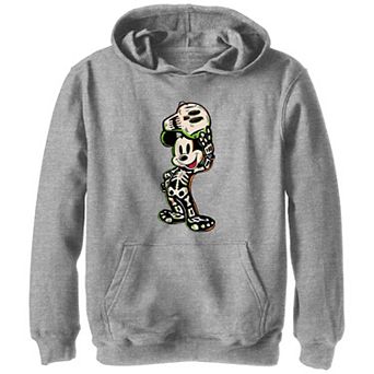 Disney's Hundred Mickey Mouse Skeleton Costume Boys 8-20 Graphic Hoodie