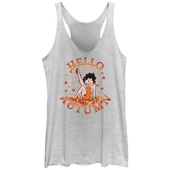 Juniors' Betty Boop Hello Autumn Racerback Tank Top