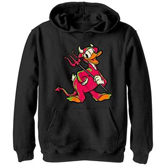 Disney's Hundred Donald Duck Devil Costume Boys 8-20 Graphic Hoodie