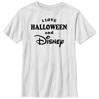 Disney's I Love Halloween And Disney Boys 8-20 Graphic Tee