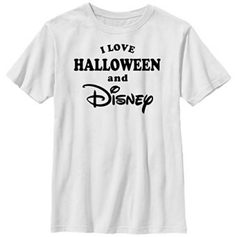 Disney's I Love Halloween And Disney Boys 8-20 Graphic Tee