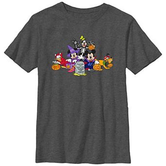 Disney's Mickey Mouse And Friends In Halloween Costumes Boys 8-20 Graphic Tee