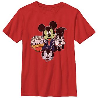 Disney's Mickey Mouse And Friends Halloween Heads Boys 8-20 Graphic Tee