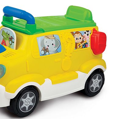 Enviro-Mental Toy Brilliant Beginnings Ride 'Em Tiger Safari Foot to Floor Ride-on Activity Bus