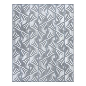 Gertmenian Malini Cyrci Interlinked Wavy Design Area Rug