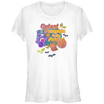 Juniors' Care Bears Cutest Pumpkin In The Patch Fitted Graphic Tee