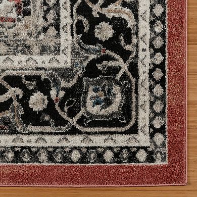 Gertmenian Heirloom Fluer Rose Bohemian Medallion Area Rug