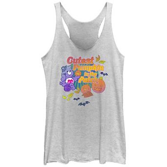 Juniors' Care Bears Cutest Pumpkin In The Patch Racerback Tank Top
