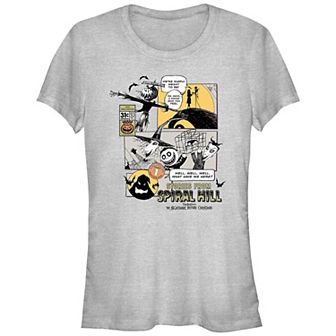 Disney's The Nightmare Before Christmas Stories From Spiral Hill Juniors' Fitted Graphic Tee