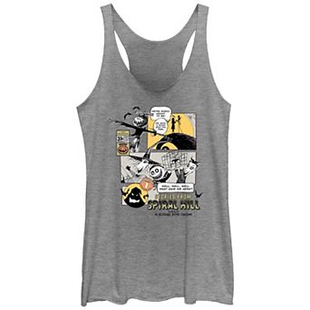 Disney's The Nightmare Before Christmas Stories From Spiral Hill Juniors' Racerback Tank Top