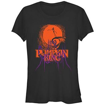Disney's The Nightmare Before Christmas Jack Skellington The Pumpking King Juniors' Fitted Graphic Tee