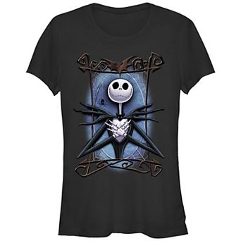Disney's The Nightmare Before Christmas Jack Skellington Spooky Frame Juniors' Fitted Graphic Tee