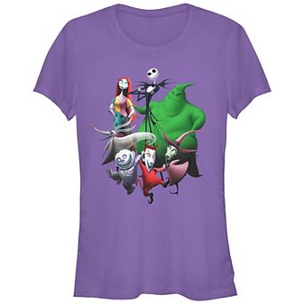 Disney's The Nightmare Before Christmas Character Group Juniors' Fitted Graphic Tee