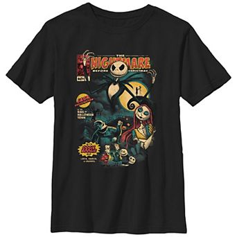 Disney's The Nightmare Before Christmas Graphic Novel Cover Boys 8-20 Graphic Tee