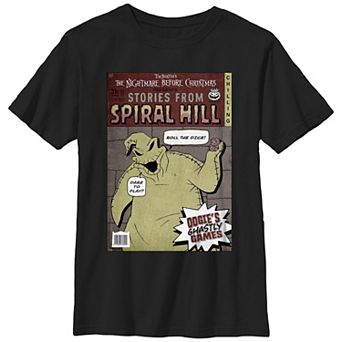 Disney's The Nightmare Before Christmas Oogie Boogie Comic Cover Boys 8-20 Graphic Tee