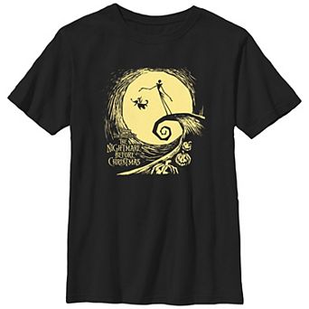 Disney's The Nightmare Before Christmas Jack And Zero At Night Boys 8-20 Graphic Tee
