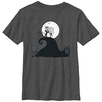 Disney's The Nightmare Before Christmas Jack And Sally Full Moon Boys 8-20 Graphic Tee