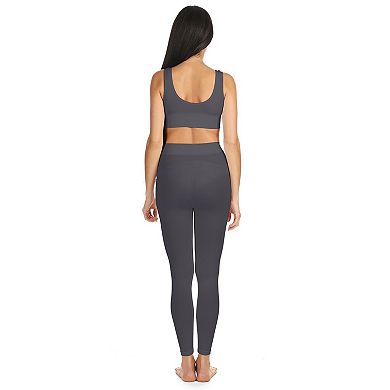 Women's Ribbed Leggings With Wide Waistband