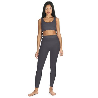 Women's Ribbed Leggings With Wide Waistband