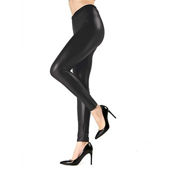 Basic Vegan Leather Seamless Leggings