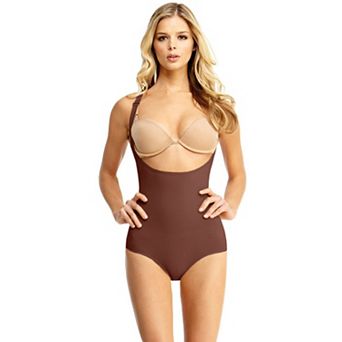 Seamless Braless Bodysuit With Brief