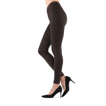 Gobi Unique Mudcrack Snakeskin Cotton Blend Leggings