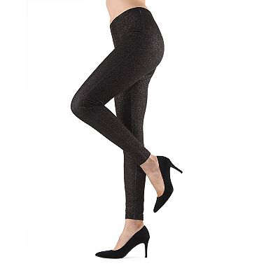 Ruti Glam Cotton Blend Metallic Leggings