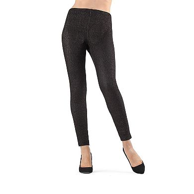 Ruti Glam Cotton Blend Metallic Leggings