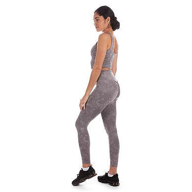 Tie Dye Print Scrunch Booty Stitch Athletic Legging